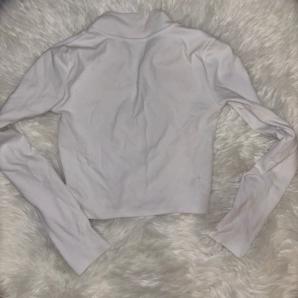 Sunday Best White Monarch 1/2 Zip Longsleeve - Picture 6 of 7